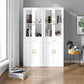 Contemporary Shelf Bookcase with Doors Vertical Bookshelf for Study Room