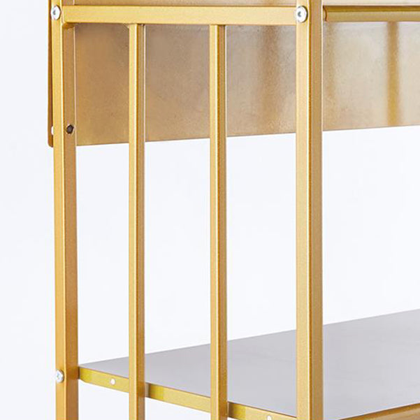 Libreria in stile moderno libreria in metallo aperto con ruote a gocce