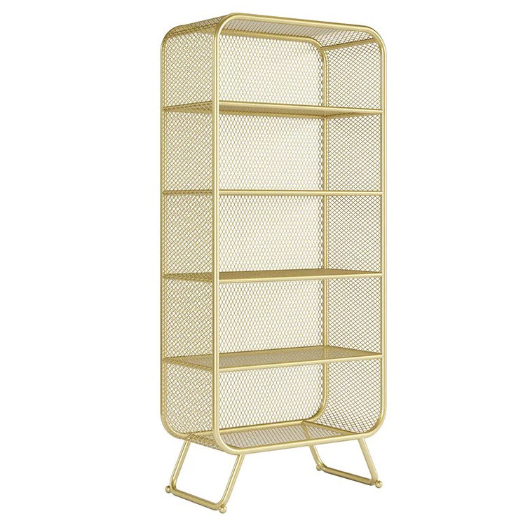 Bibliothèque standard moderne étagère en métal avec étagères rectangulaires