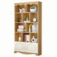 Modern Standard Bookcase Wooden Bookshelf with Rectangle Shelves