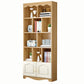 Modern Standard Bookcase Wooden Bookshelf with Rectangle Shelves