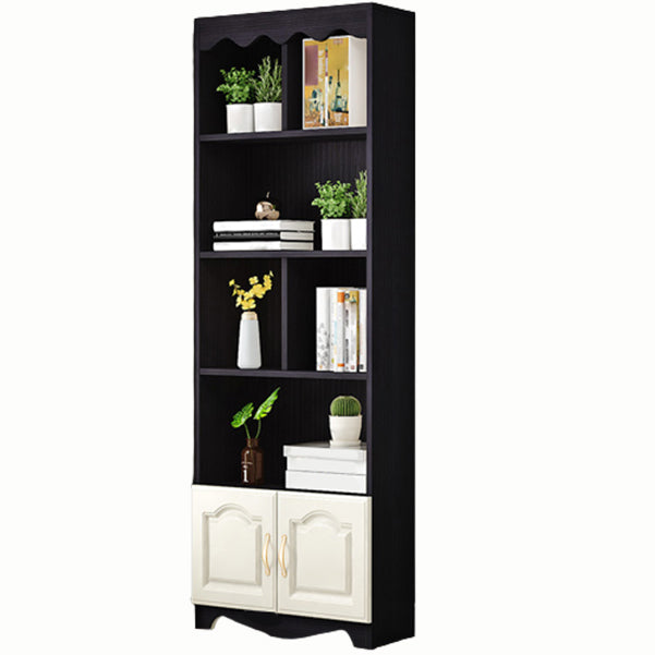 Modern Standard Bookcase Wooden Bookshelf with Rectangle Shelves