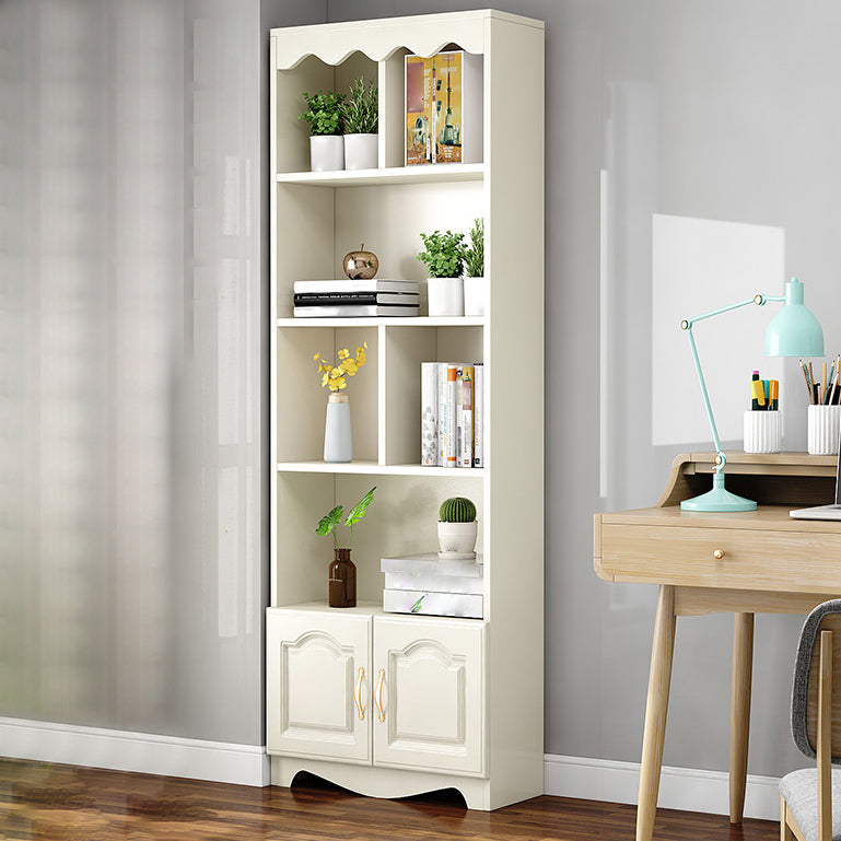 Modern Standard Bookcase Wooden Bookshelf with Rectangle Shelves