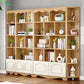 Modern Standard Bookcase Wooden Bookshelf with Rectangle Shelves