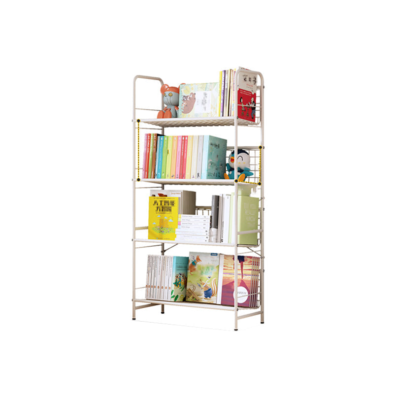 White Etagere Bookshelf Modern 2/3/4/5-Shelf Metal Vertical Bookcase