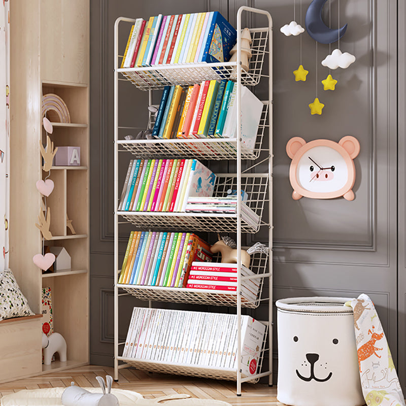 Witte Etagere boekenplank Modern 2/3/4/5-plank metaal verticale boekenkast