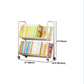 White Etagere Bookshelf Modern 2/3/4/5-Shelf Metal Vertical Bookcase