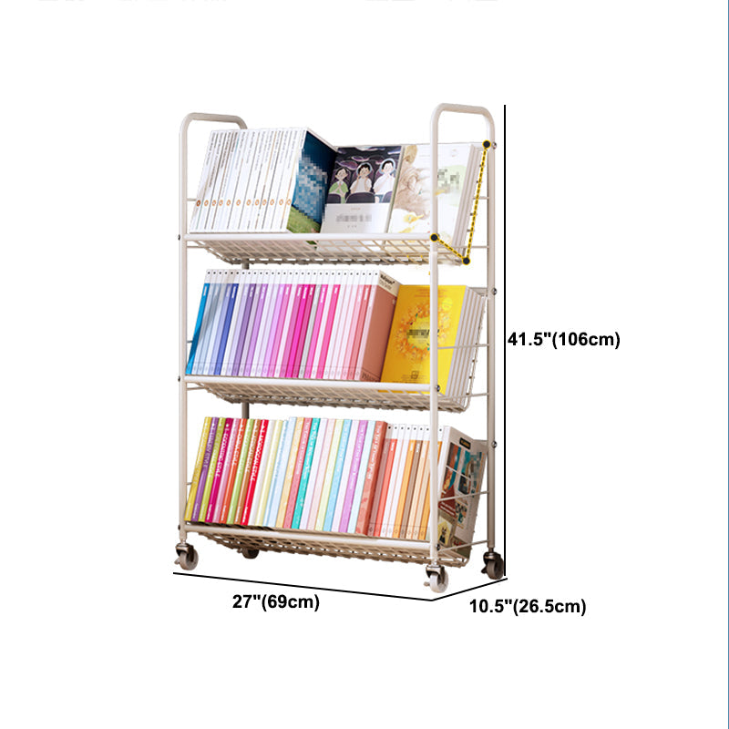 White Etagere Bookshelf Modern 2/3/4/5シェルフメタル垂直本棚