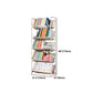 White Etagere Bookshelf Modern 2/3/4/5-Shelf Metal Vertical Bookcase