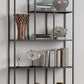 Metal Standard Bookcase Contemporary Style Open Back Bookshelf for Home Office Clearhalo 'Bookcases' 'furn' 'furn_bookcases' 'Furniture' 'Office Furniture' 5165019