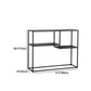 Metal Standard Bookcase Contemporary Style Open Back Bookshelf for Home Office Clearhalo 'Bookcases' 'furn' 'furn_bookcases' 'Furniture' 'Office Furniture' 5165021