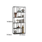Metal Standard Bookcase Contemporary Style Open Back Bookshelf for Home Office Clearhalo 'Bookcases' 'furn' 'furn_bookcases' 'Furniture' 'Office Furniture' 5165023