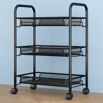 Libreria in stile moderno libreria aperta in metallo con ruote a terra per casa