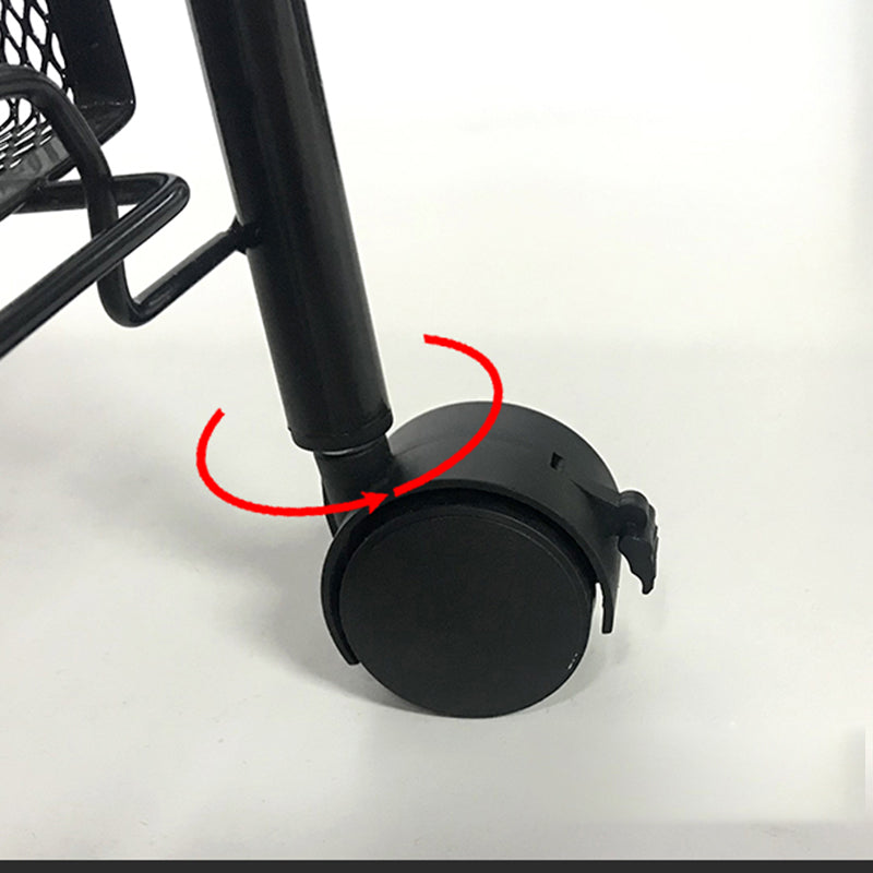 Libreria in stile moderno libreria aperta in metallo con ruote a terra per casa