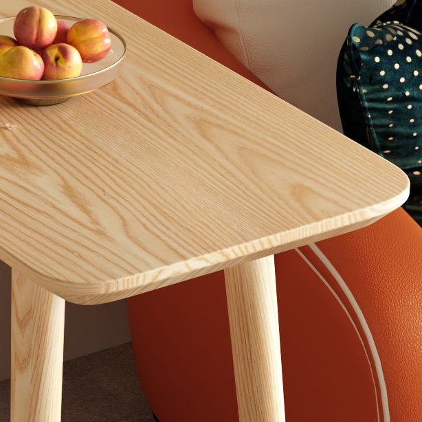 Dennenhout balktafel moderne rechthoekige bar eettafel met dubbele voetstuk voor woonkamer