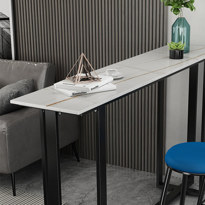 Stenen bar eettafel moderne rechthoekige balktafel met schroefdeksel voor woonkamer balkon