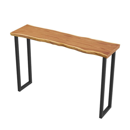 Pine Wood Bar Dining Table Modern Rectangle Bar Table for Dining Room Balcony Without Chairs Clearhalo 'Bar Furniture' 'Bar Tables' 'bar_tables' 'furn' 'furn_bar_tables' 'Furniture' 'Kitchen & Dining Furniture' 5165230