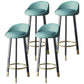 Scandinavian Home Footrest Stool Matte Finish Upholstered Bar Stools