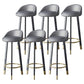 Scandinavian Home Footrest Stool Matte Finish Upholstered Bar Stools