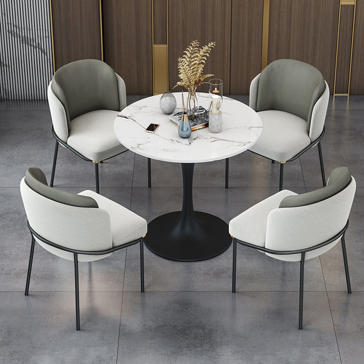 Set da pranzo in pietra sinterizzato moderno set da pranzo 1/2/4/5 pezzi