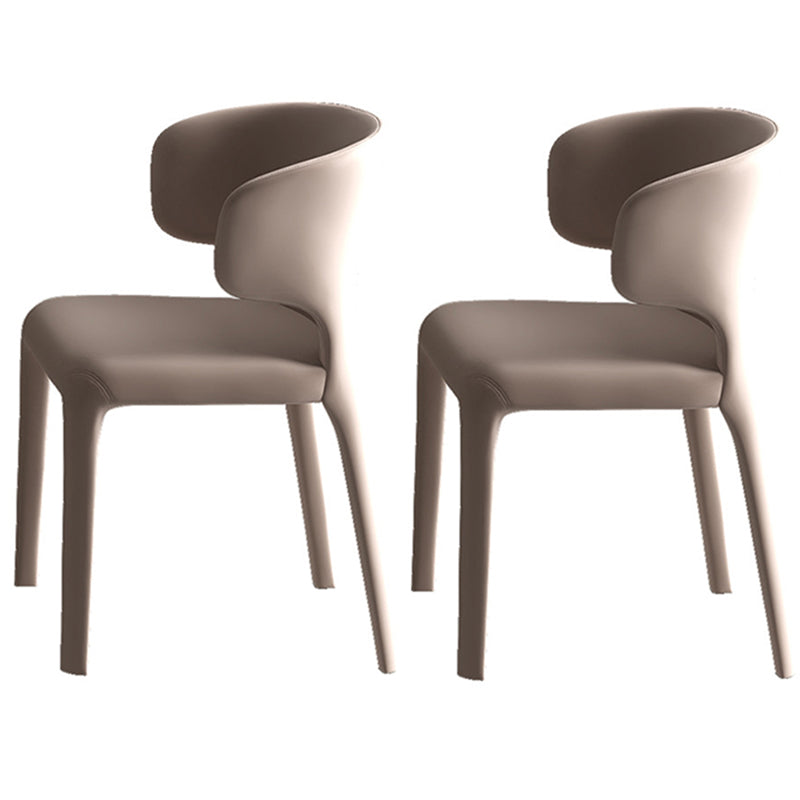 Modern Style Sintered Stone Dining Set Rectangle 1/2/4/7 Pieces Dining Set 2 Brown Chairs Clearhalo 'Dining Room Sets' 'Dining Tables & Seating' 'dining_room_set' 'furn' 'furn_dining_room_set' 'Furniture' 'Kitchen & Dining Furniture' 5165813