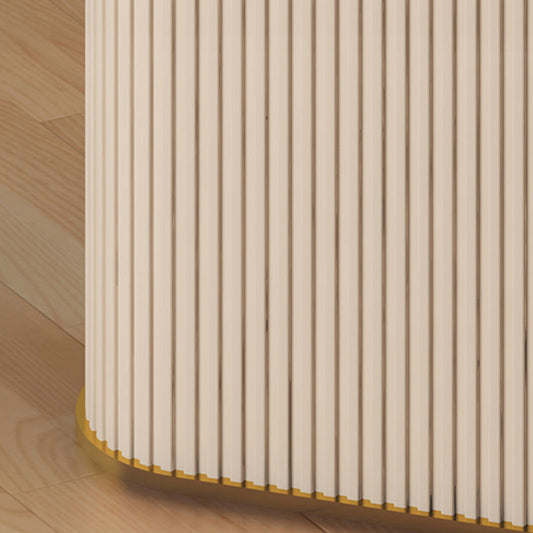 楕円形の石のトップダイニングテーブルリビングルームのためのシンプルな白いベースダイニングテーブル