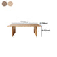 Modern Pine Solid Wood Dinner Table Rectangle Double Pedestal Dining Table