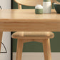 Rectangle Modern Solid Wood Table Standard Height Table Kitchen Table with 4 Legs