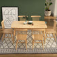 Rectangle Modern Solid Wood Table Standard Height Table Kitchen Table with 4 Legs
