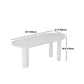 SinteredStone Home Dining Table Modern White Dining Room Table Clearhalo 'Dining Tables & Seating' 'Dining Tables' 'dining_table' 'furn' 'furn_dining_table' 'Furniture' 'Kitchen & Dining Furniture' 5166143