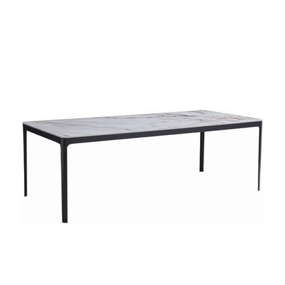 Modern Style Dining Table Sintered Stone Rectangle Table for Dining Room