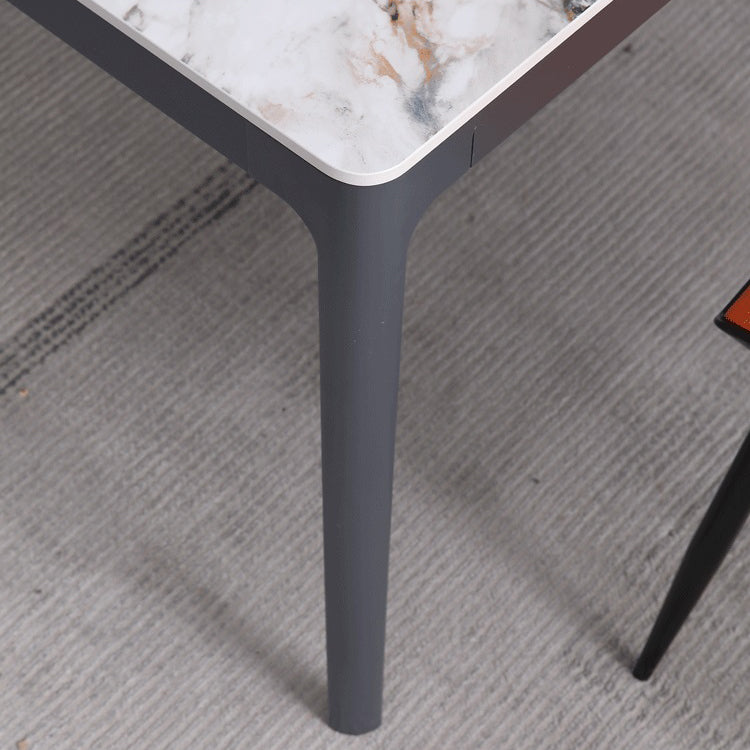 Modern Style Dining Table Sintered Stone Rectangle Table for Dining Room