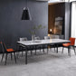 Modern Style Dining Table Sintered Stone Rectangle Table for Dining Room