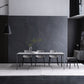 Modern Style Dining Table Sintered Stone Rectangle Table for Dining Room