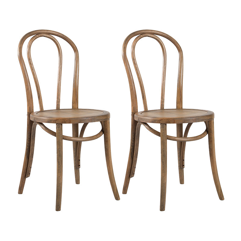 Traditional Dining Chair Solid Wood Windsor Back Armless Dining Chair Grey 2 Piece Set Clearhalo 'Dining Chairs' 'Dining Tables & Seating' 'dining_chair' 'furn' 'furn_dining_chair' 'Furniture' 'Kitchen & Dining Furniture' 5166227