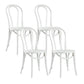 Traditional Dining Chair Solid Wood Windsor Back Armless Dining Chair White 4 Piece Set Clearhalo 'Dining Chairs' 'Dining Tables & Seating' 'dining_chair' 'furn' 'furn_dining_chair' 'Furniture' 'Kitchen & Dining Furniture' 5166236