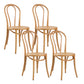 Traditional Dining Chair Solid Wood Windsor Back Armless Dining Chair Brown 4 Piece Set Clearhalo 'Dining Chairs' 'Dining Tables & Seating' 'dining_chair' 'furn' 'furn_dining_chair' 'Furniture' 'Kitchen & Dining Furniture' 5166239