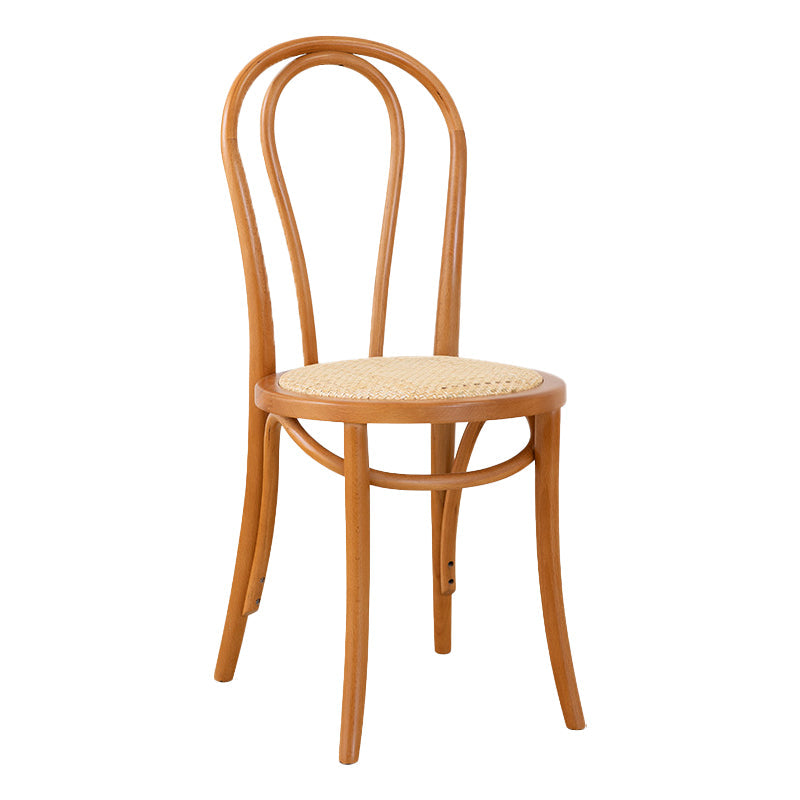 Traditional Dining Chair Solid Wood Windsor Back Armless Dining Chair Light Brown 1 Piece Clearhalo 'Dining Chairs' 'Dining Tables & Seating' 'dining_chair' 'furn' 'furn_dining_chair' 'Furniture' 'Kitchen & Dining Furniture' 5166249