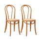 Traditional Dining Chair Solid Wood Windsor Back Armless Dining Chair Light Brown 2 Piece Set Clearhalo 'Dining Chairs' 'Dining Tables & Seating' 'dining_chair' 'furn' 'furn_dining_chair' 'Furniture' 'Kitchen & Dining Furniture' 5166250