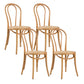 Traditional Dining Chair Solid Wood Windsor Back Armless Dining Chair Natural 4 Piece Set Clearhalo 'Dining Chairs' 'Dining Tables & Seating' 'dining_chair' 'furn' 'furn_dining_chair' 'Furniture' 'Kitchen & Dining Furniture' 5166260