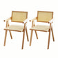Modern Dining Room Side Chairs Wooden Arm Open Back Chair for Kitchen