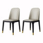Industrial Style Dining Chair Faux Leather Side Chair with Wooden Legs for Home Off-White 2 Piece Set Black Gold Clearhalo 'Dining Chairs' 'Dining Tables & Seating' 'dining_chair' 'furn' 'furn_dining_chair' 'Furniture' 'Kitchen & Dining Furniture' 5166319