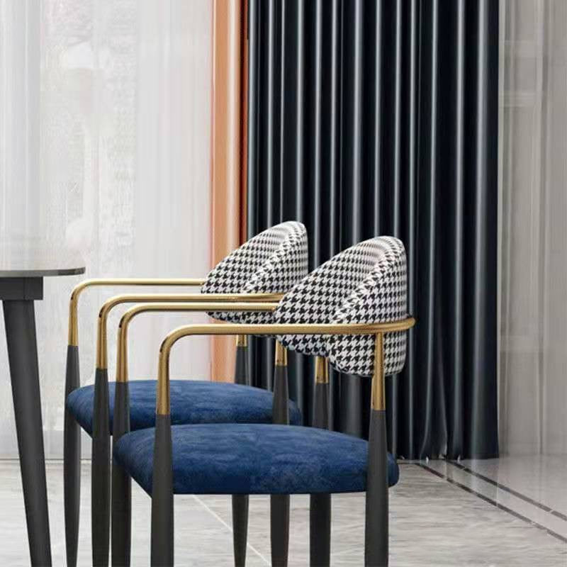 Industrial Dining Room Arm Chairs Open Back Kitchen Side Chair with Upholstered Clearhalo 'Dining Chairs' 'Dining Tables & Seating' 'dining_chair' 'furn' 'furn_dining_chair' 'Furniture' 'Kitchen & Dining Furniture' 5166472