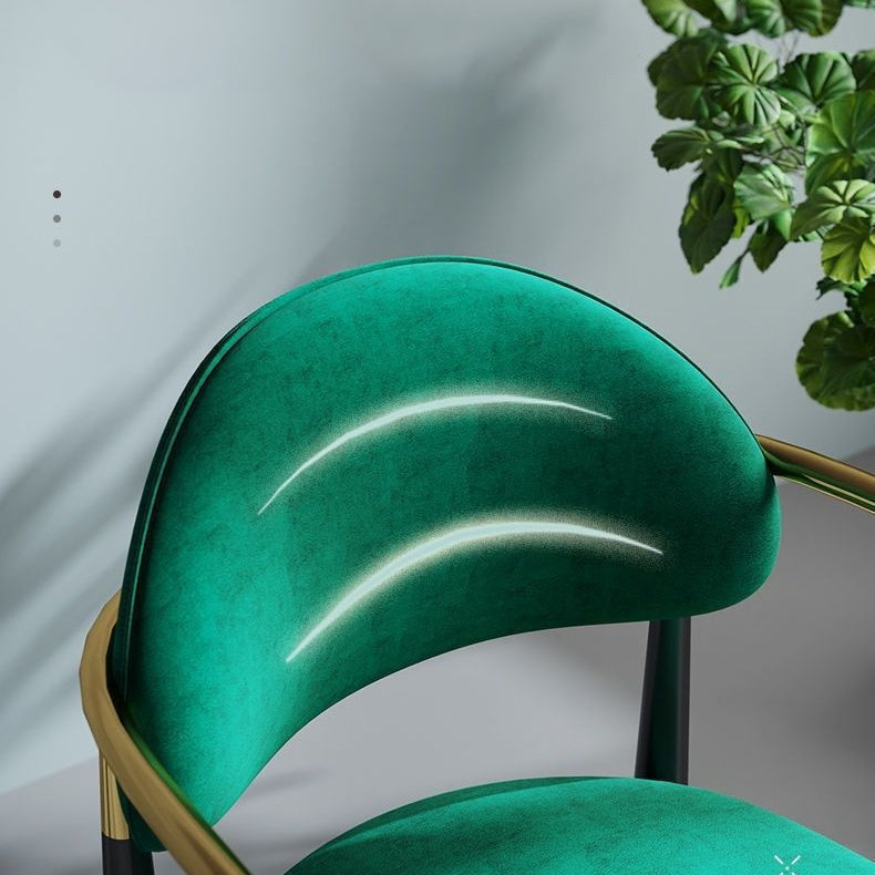 Industrial Dining Room Arm Chairs Open Back Kitchen Side Chair with Upholstered Clearhalo 'Dining Chairs' 'Dining Tables & Seating' 'dining_chair' 'furn' 'furn_dining_chair' 'Furniture' 'Kitchen & Dining Furniture' 5166482