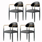 Industrial Dining Room Arm Chairs Open Back Kitchen Side Chair with Upholstered