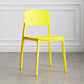 Contemporary Plastic Armless Chair Kitchen Room Open Back Chair