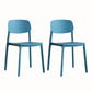 Contemporary Plastic Armless Chair Kitchen Room Open Back Chair