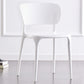 Contemporary Plastic Armless Chair Kitchen Room Open Back Chair