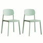 Contemporary Plastic Armless Chair Kitchen Room Open Back Chair