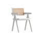 Modern Style Dining Chair Solid Wood Open Back Arm Chair for Home